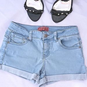 Wax Stretch Jean Shorts
